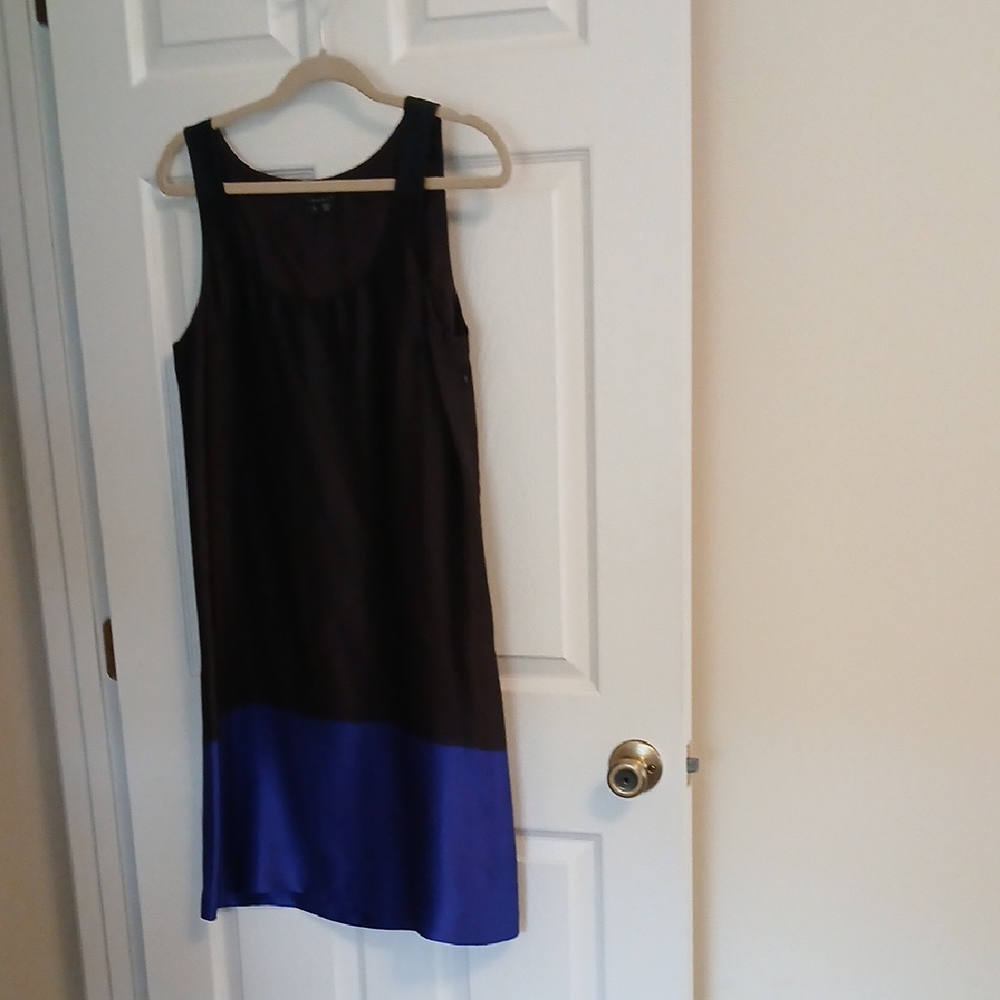 Elegant Black and Blue Dress